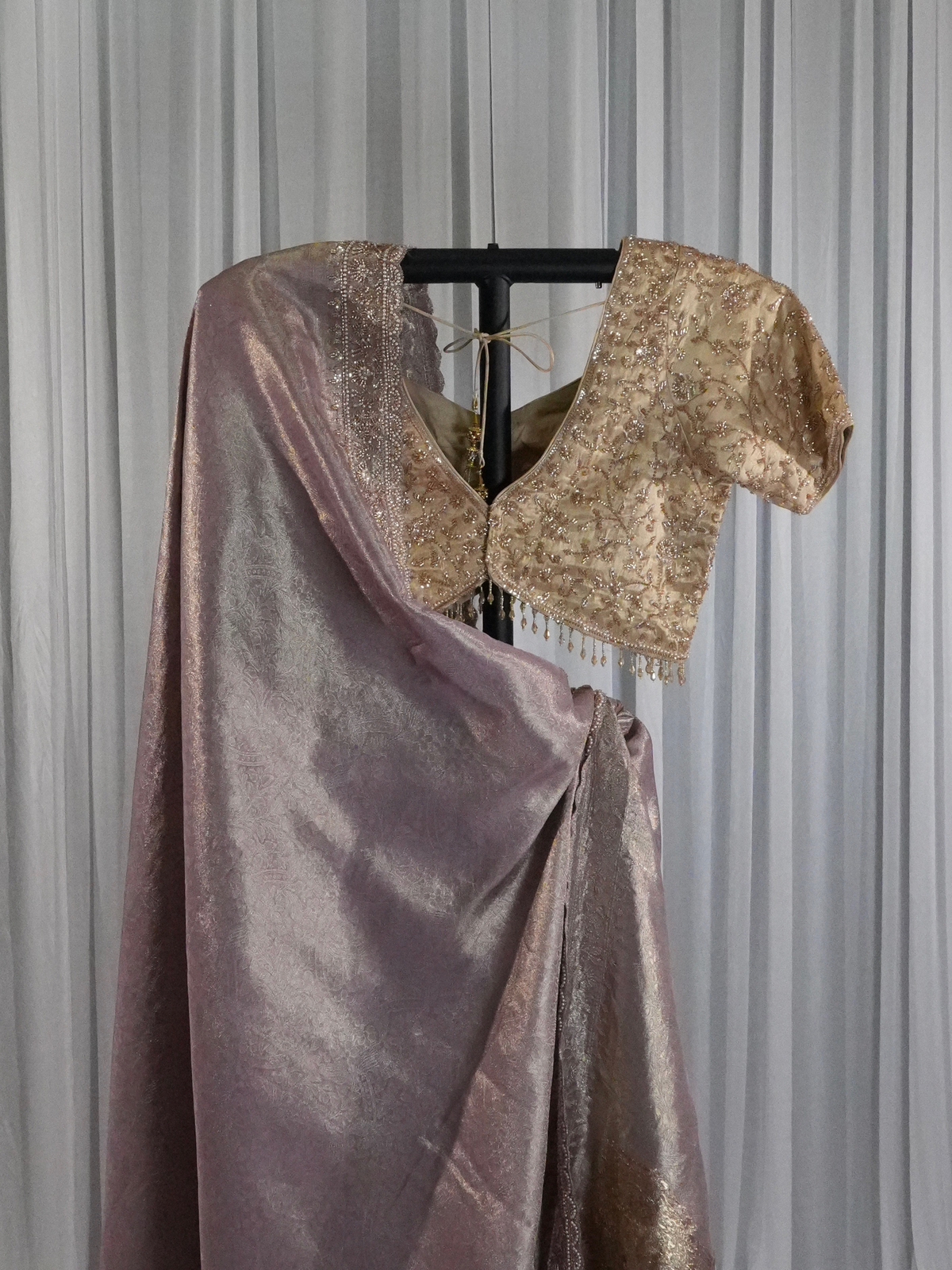 Mocha Pearl Saree