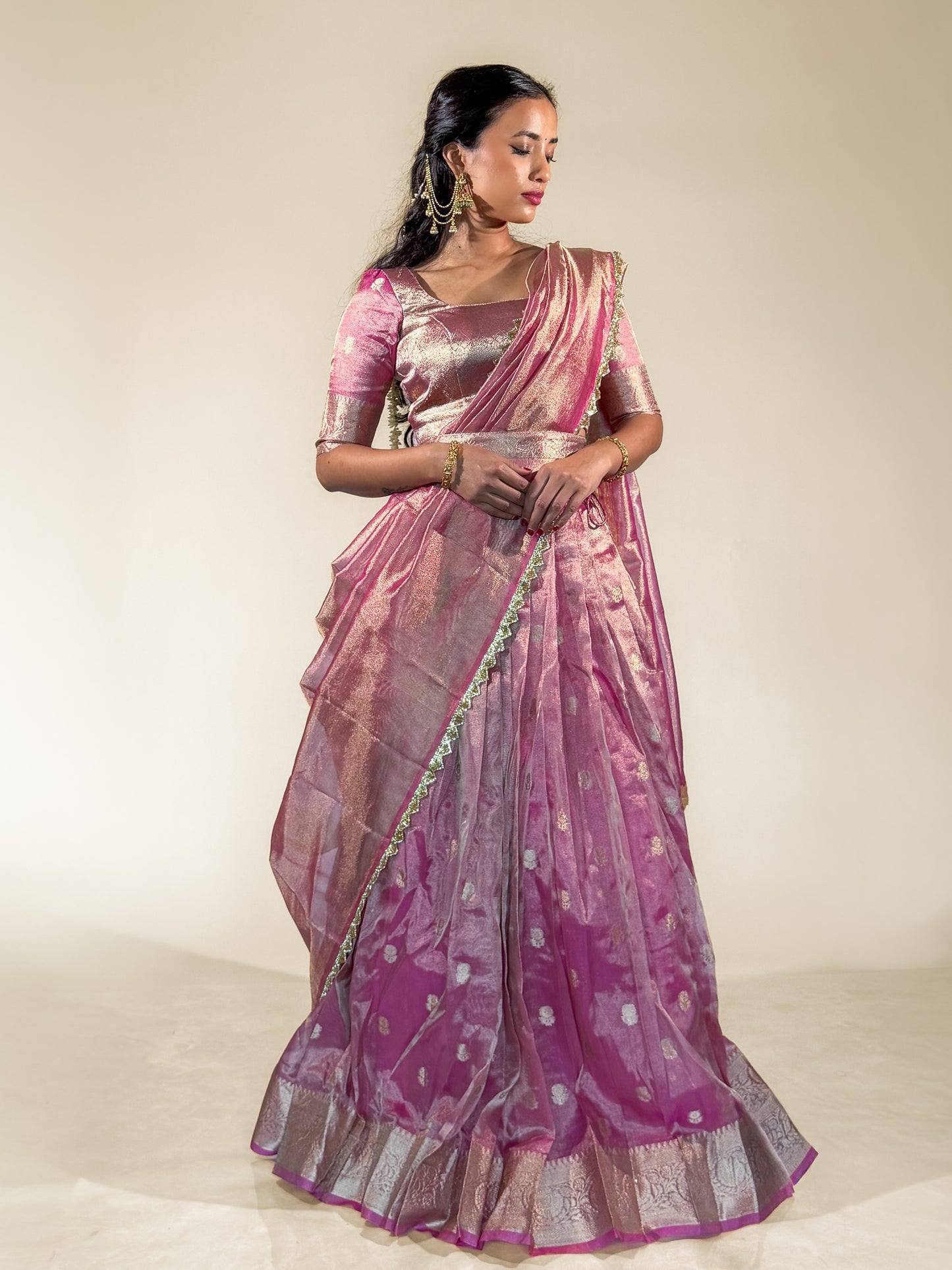 Magenta Shimmer Vaidehi Lehenga
