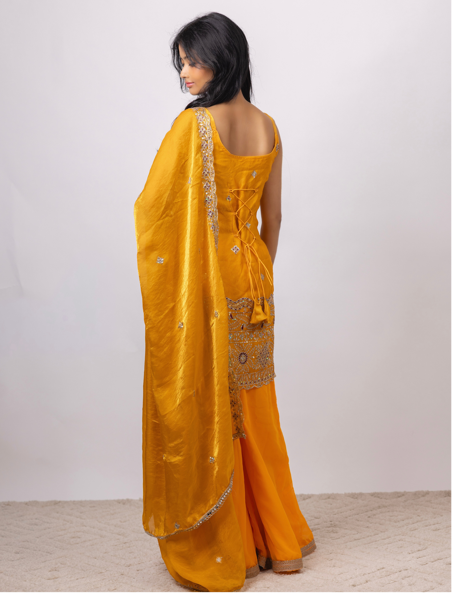 Golden Noor Kurta
