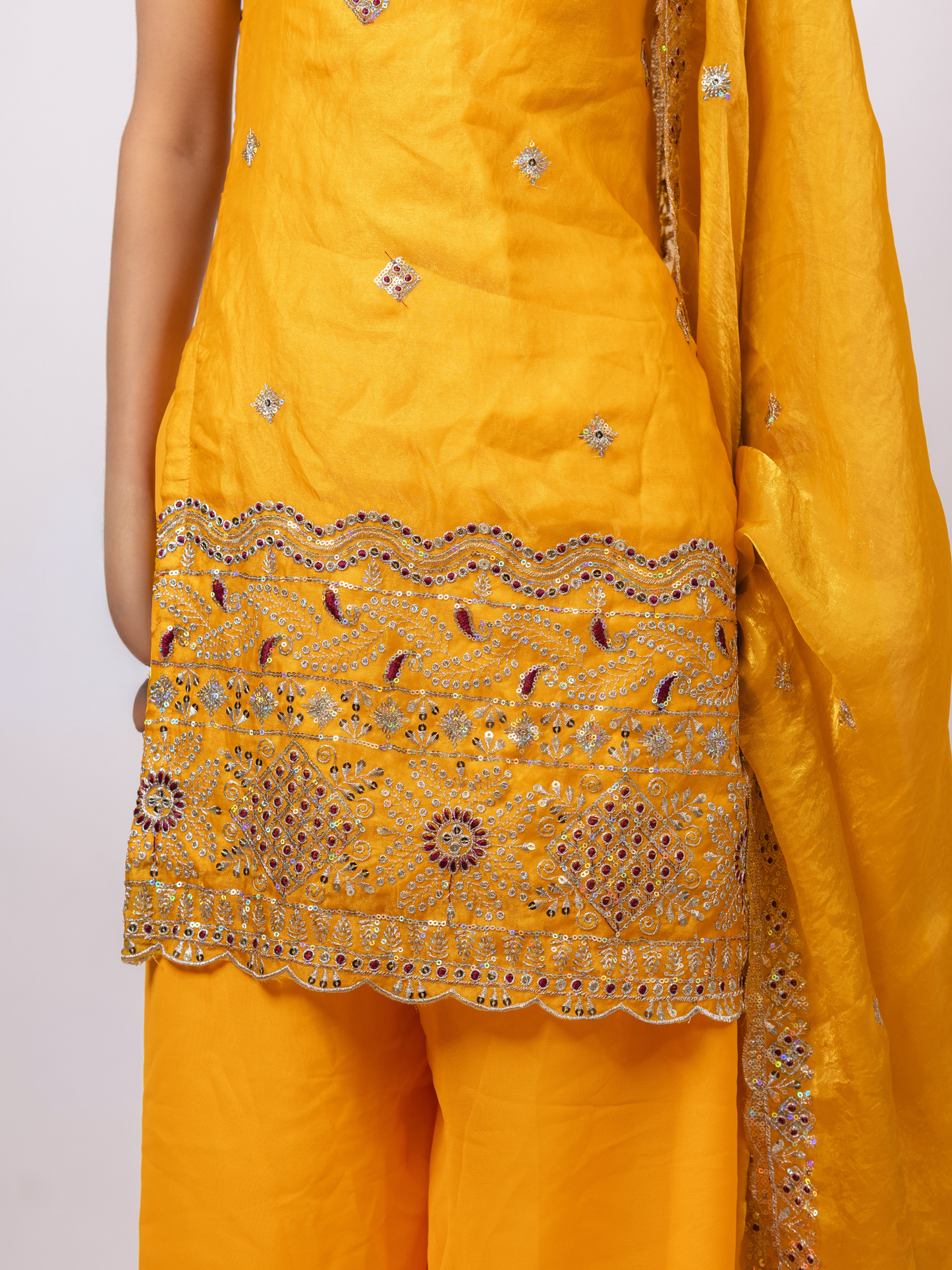 Golden Noor Kurta