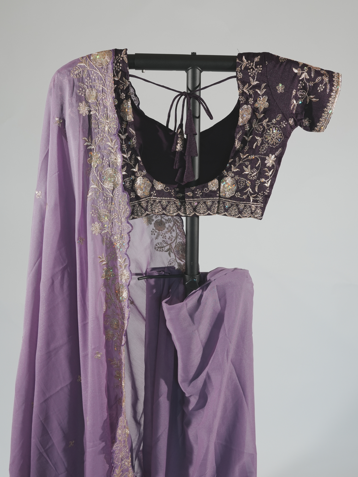 Prerna Lavender Georgette Saree