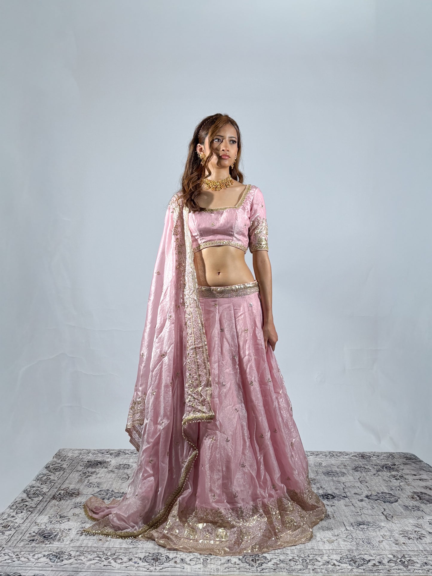 Petal Pink Sitara Lehenga