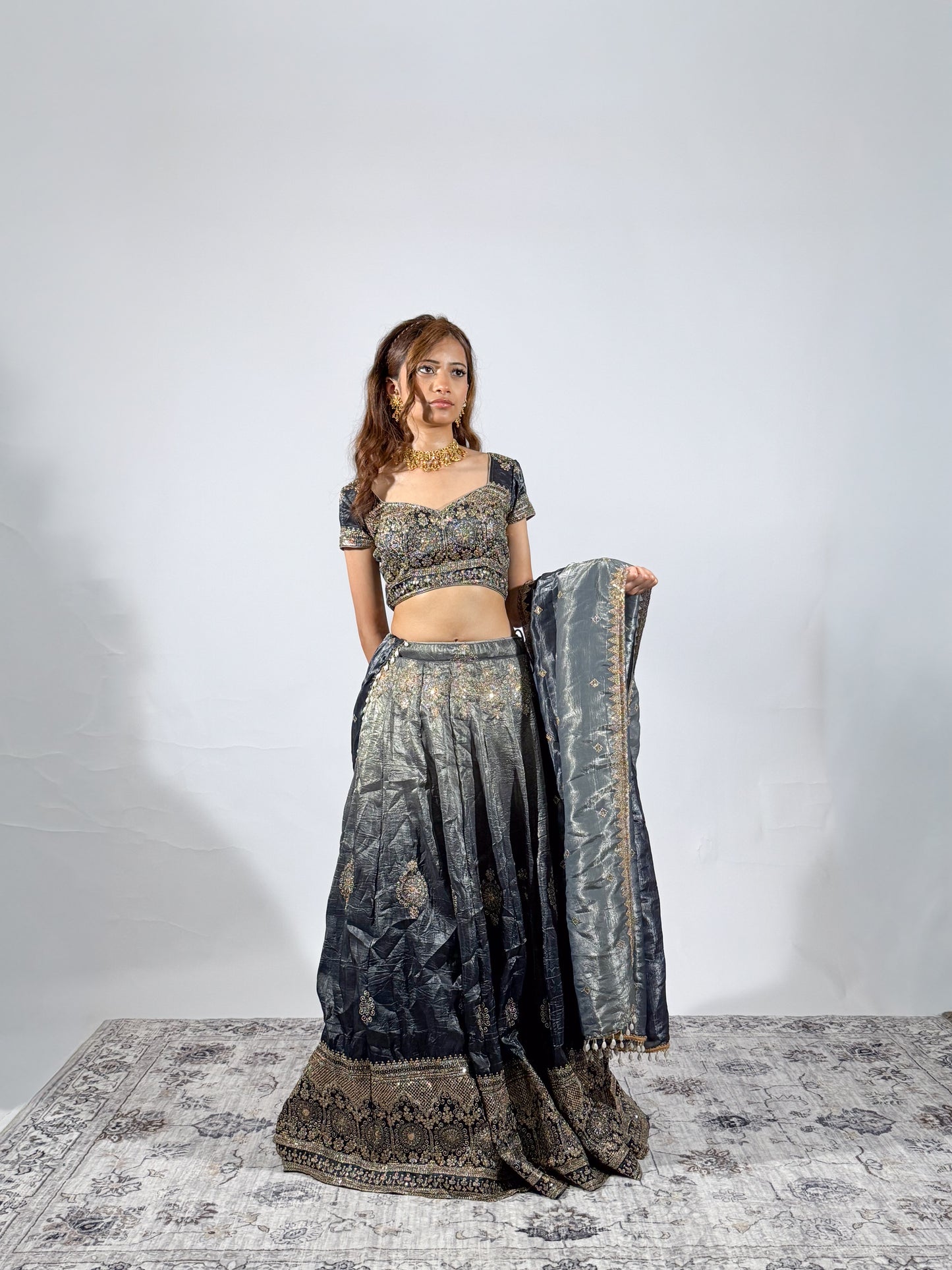 Midnight Blue Zoya Lehenga