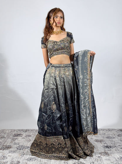 Midnight Blue Zoya Lehenga