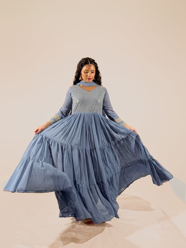 Chiffon Anarkali