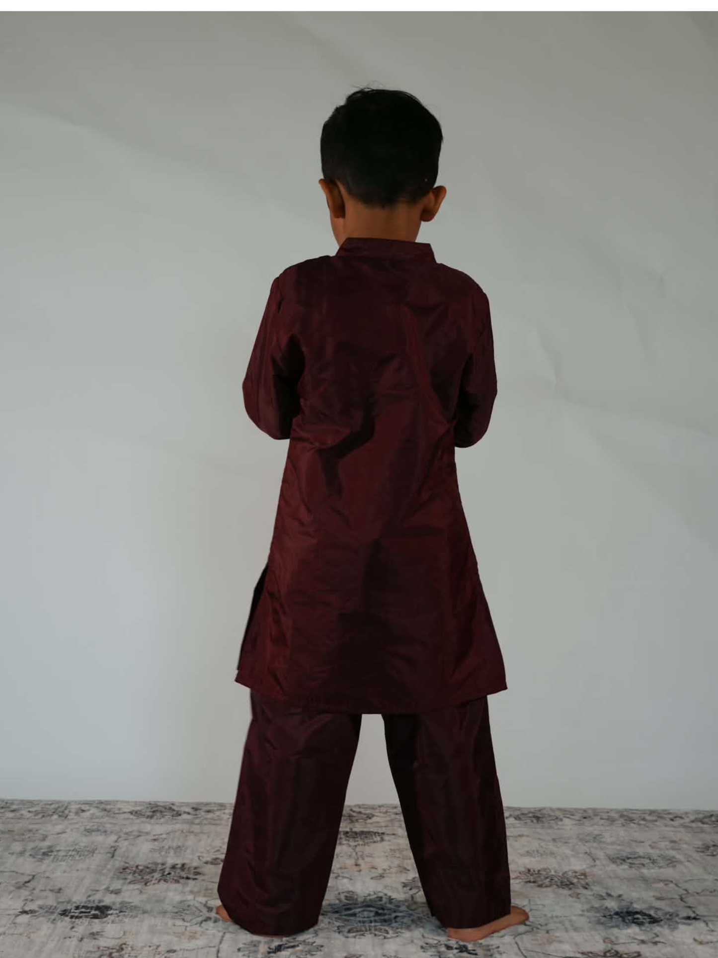 Deep Maroon Handwork Kurta Set