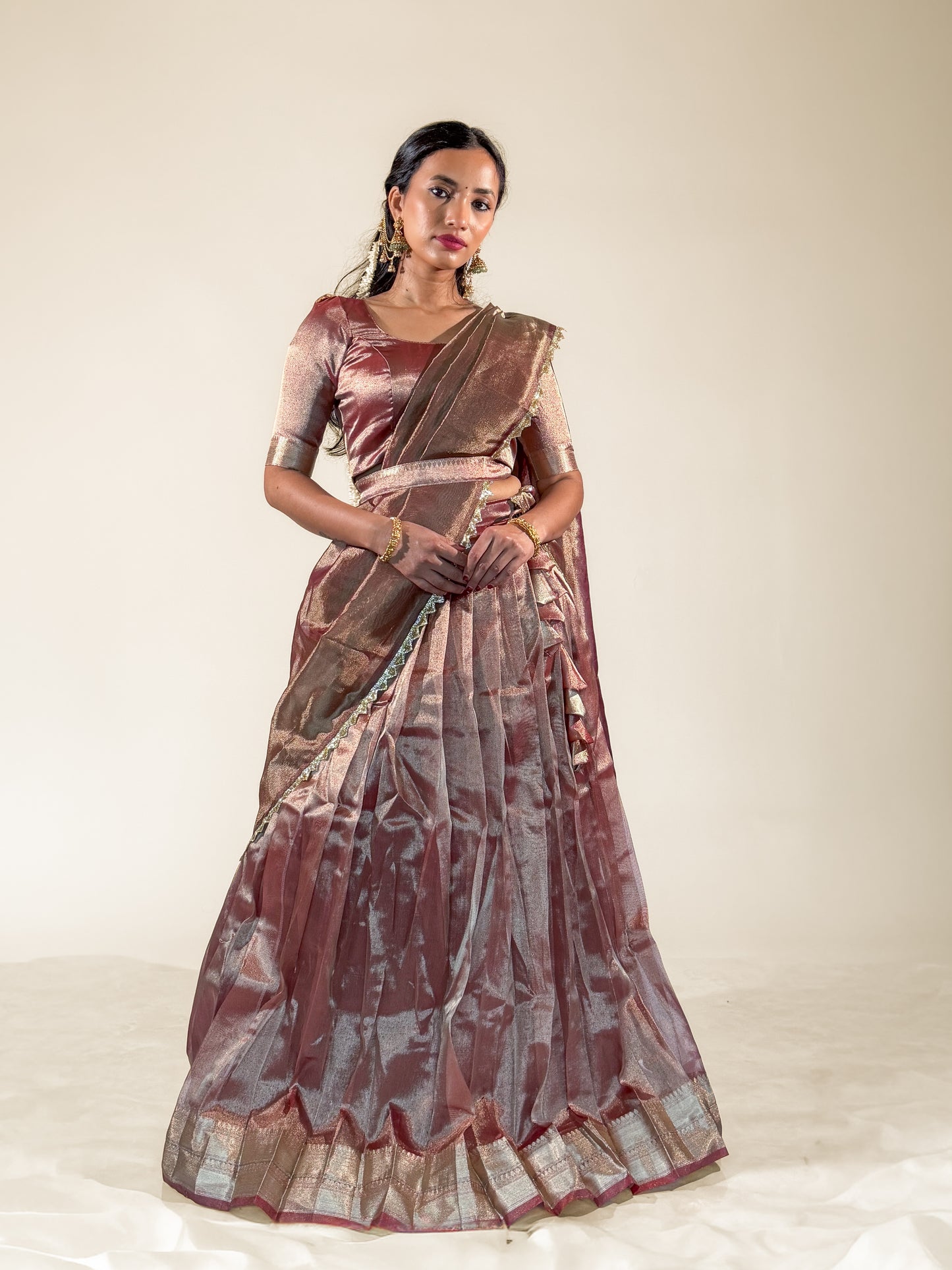 Bronze Brown Vaidehi Lehenga