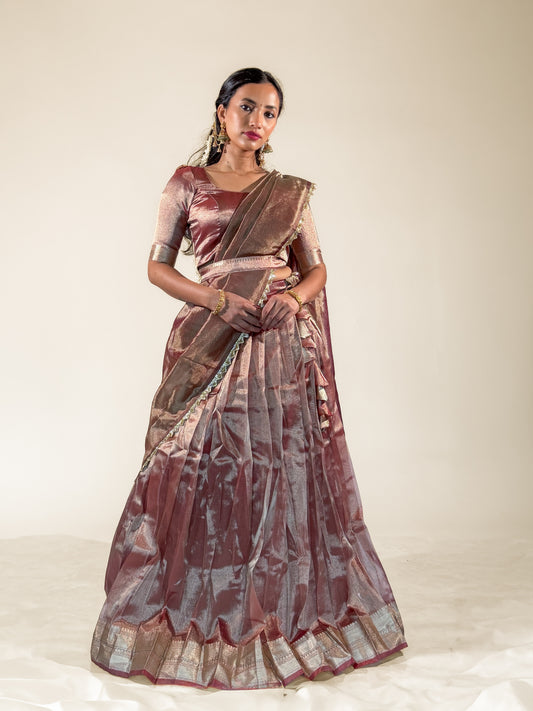 Bronze Brown Vaidehi Lehenga
