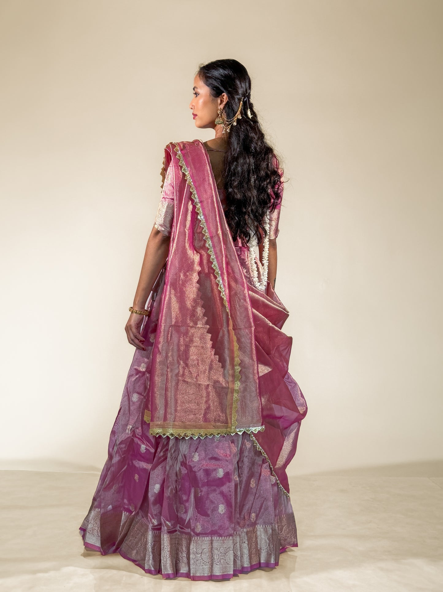 Magenta Shimmer Vaidehi Lehenga