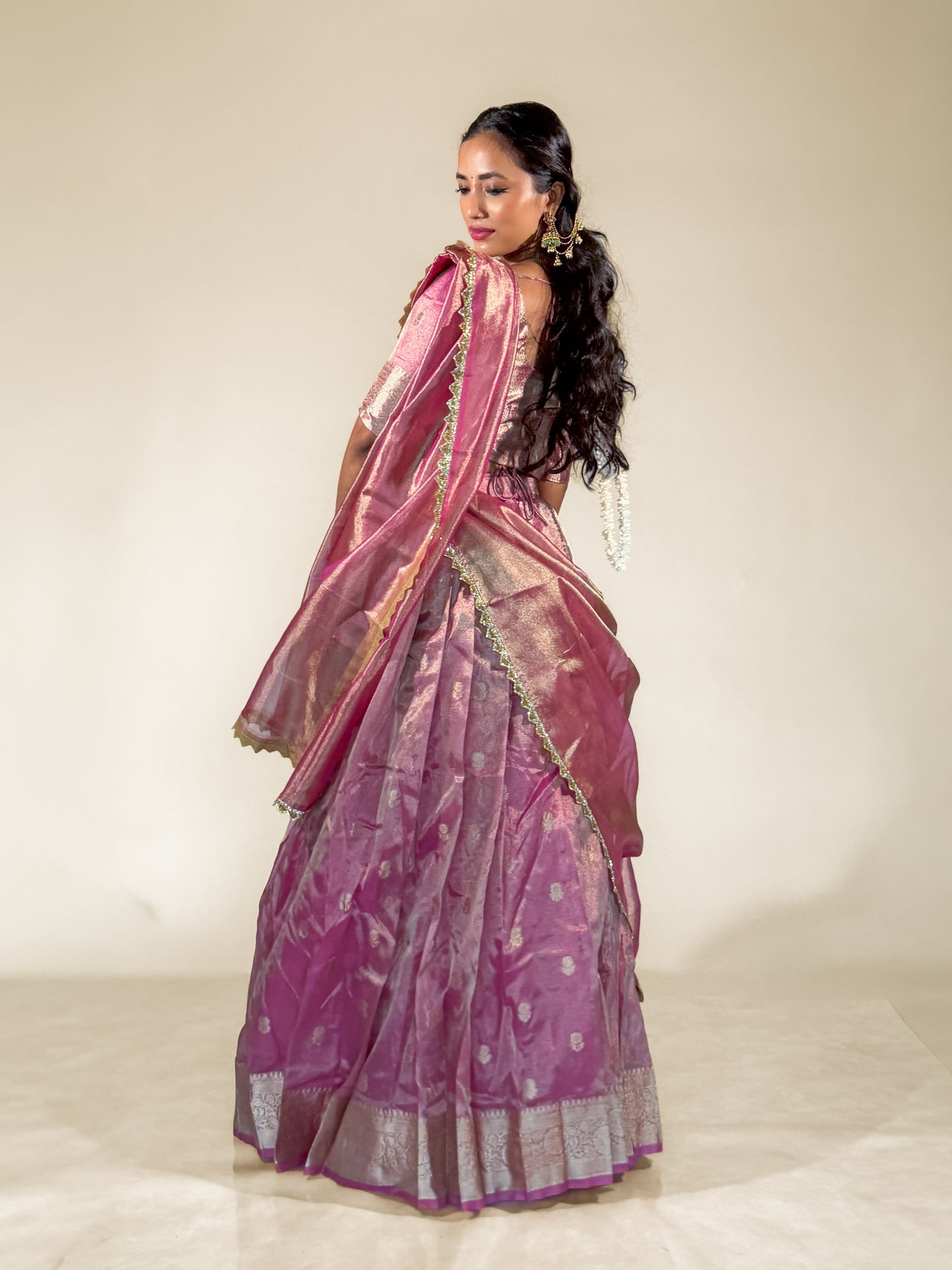 Magenta Shimmer Vaidehi Lehenga