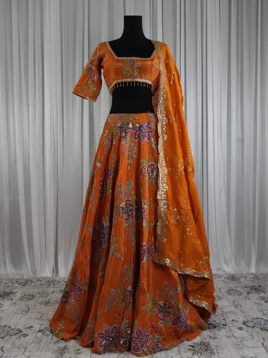 Sunset Bloom Lehenga