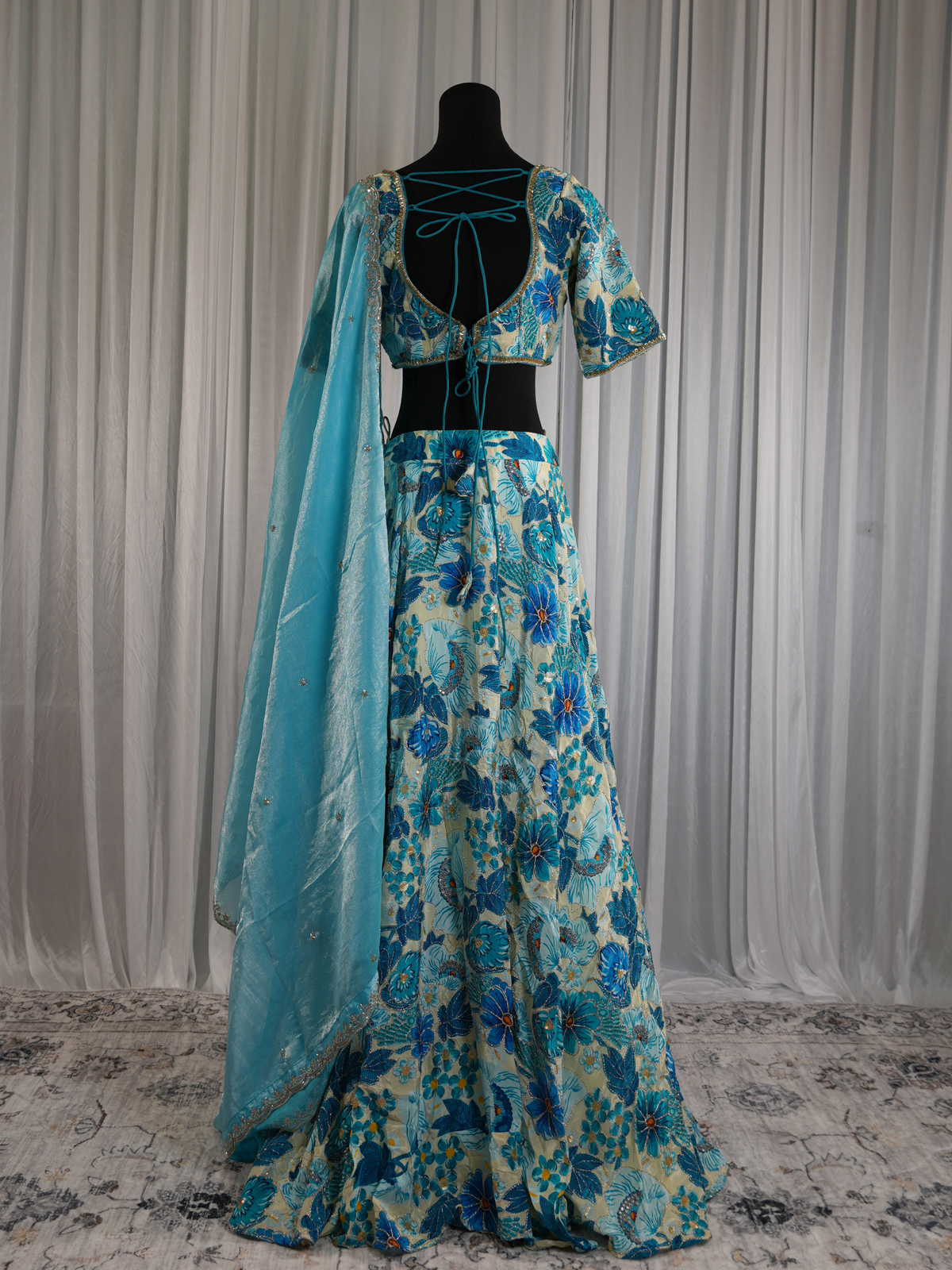 Azure Bloom Lehenga