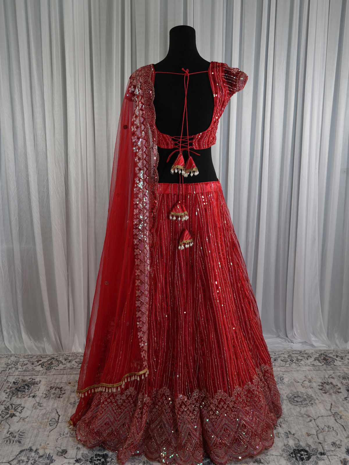 Crimson Spark Lehenga