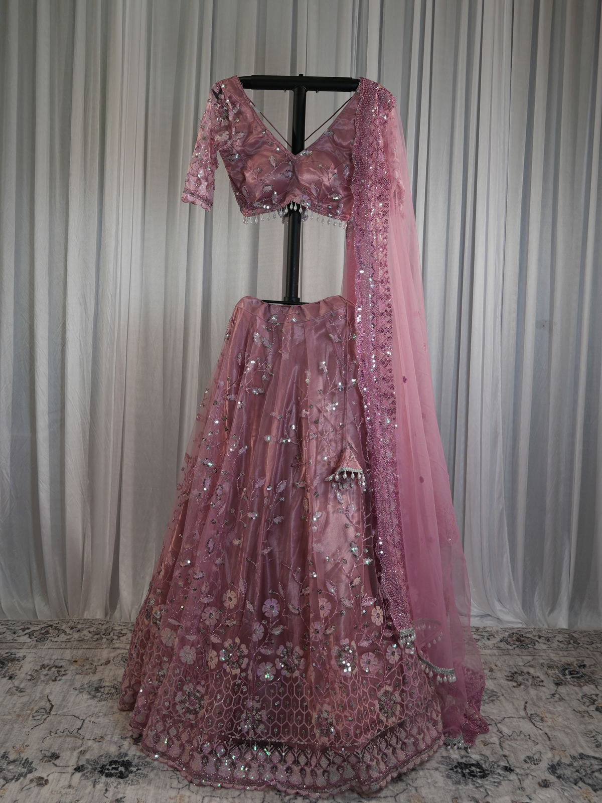 Blush Garden Lehenga