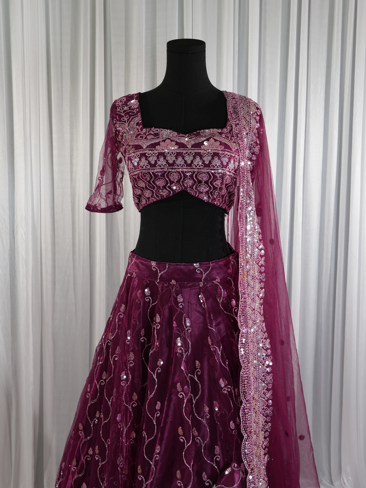 Berry Luxe Lehenga