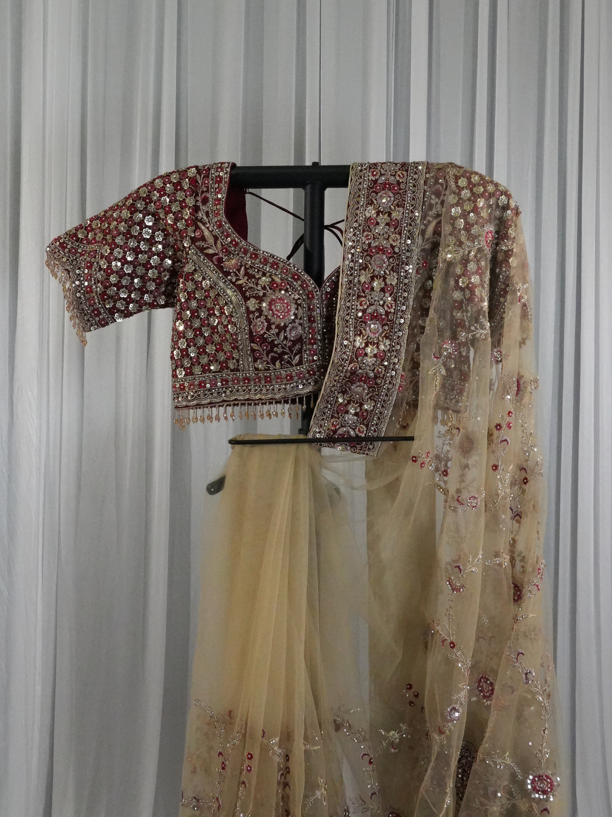 Ivory Rose Saree