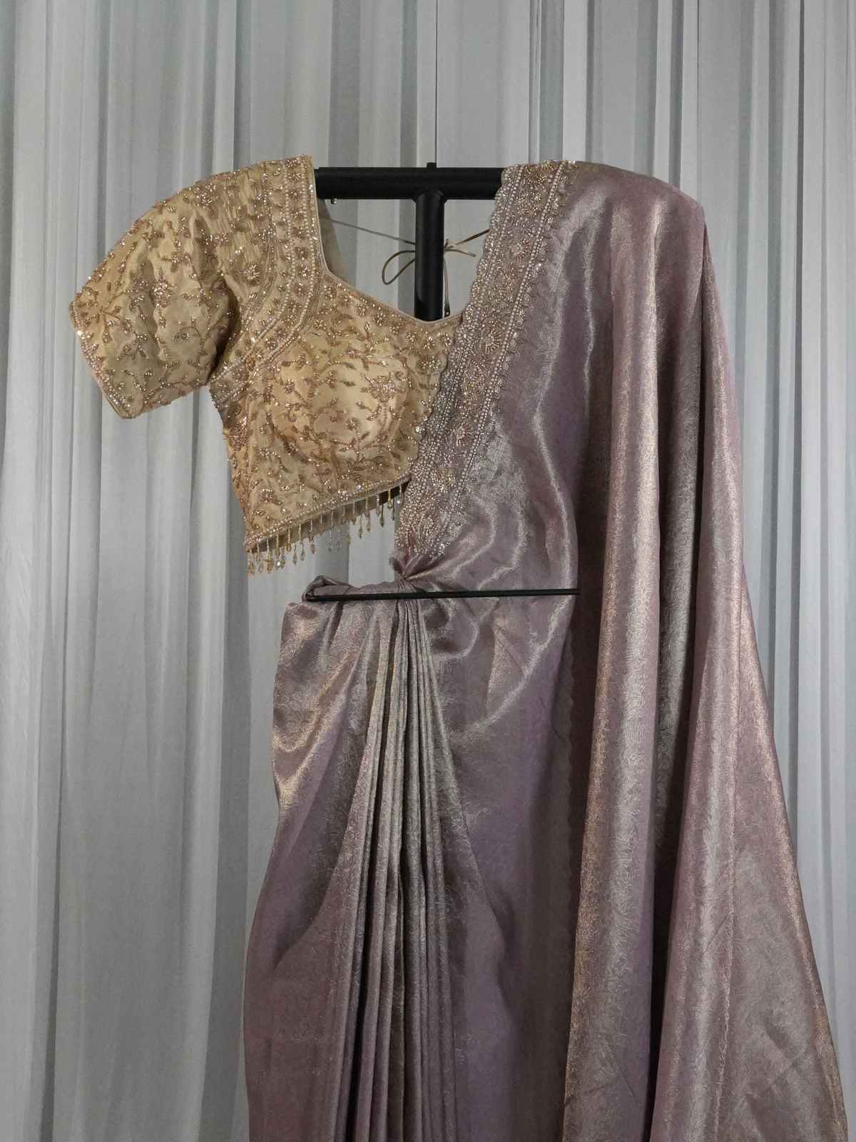 Mocha Pearl Saree