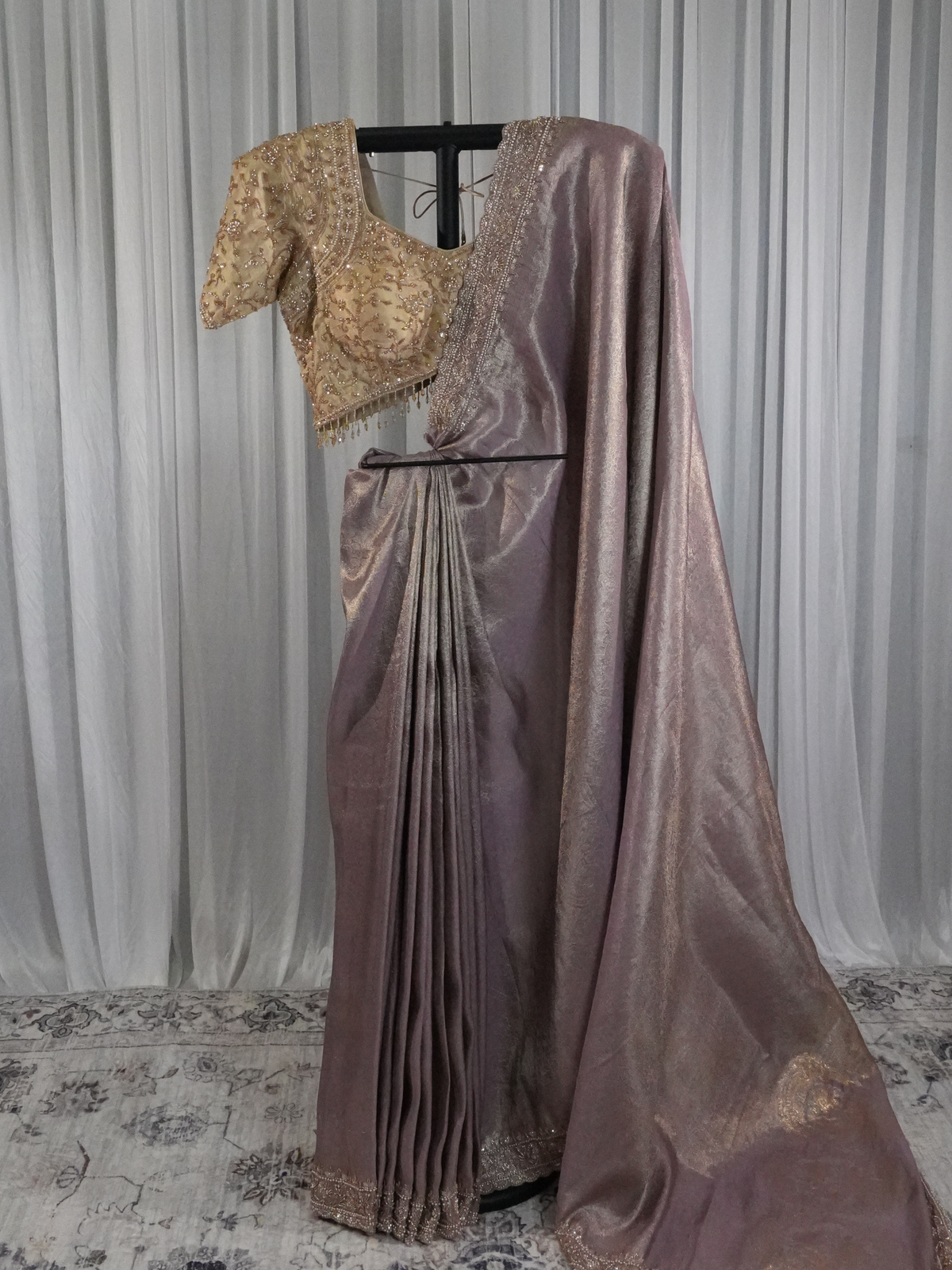 Mocha Pearl Saree