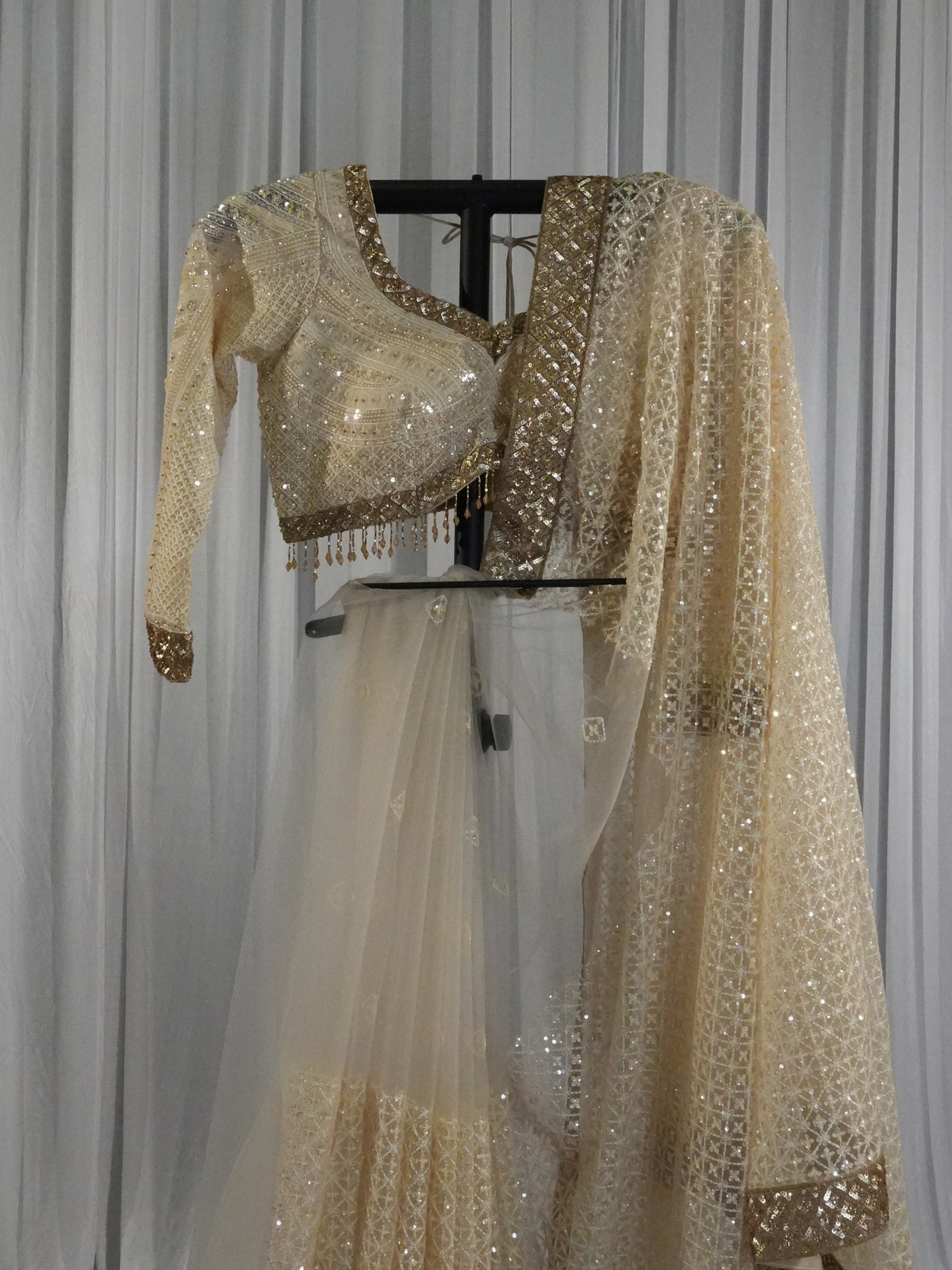 Ivory Radiance Saree